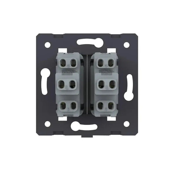 Livolo | Zwart | 2 | Module | Aan/Uit | Wissel | Wipschakelaar Livolo Nederland B.V.