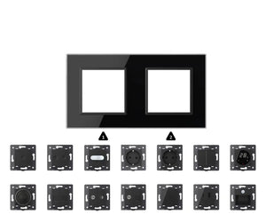 Zelf samenstellen | Zwart | Afdekraam SR+SR Livolo Nederland B.V.