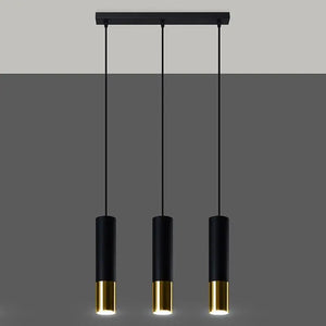 Hanglamp | 3 | Zwart met gouden buitenzijde | Luxe LED Livolo Nederland B.V.