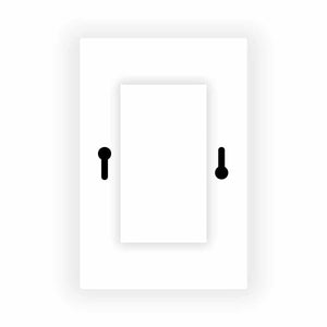 Livolo | Wit glanzend | Adapterraam | Dubbel wandcontactdoos | Extra afdekking Livolo Nederland B.V.