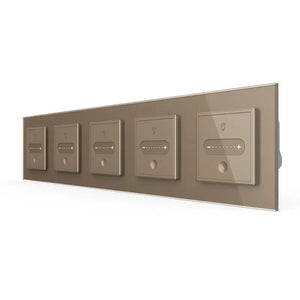 Livolo | Goud | SR+SR+SR+SR+SR | Slide-Dimmer | Smart Home Livolo Nederland B.V.