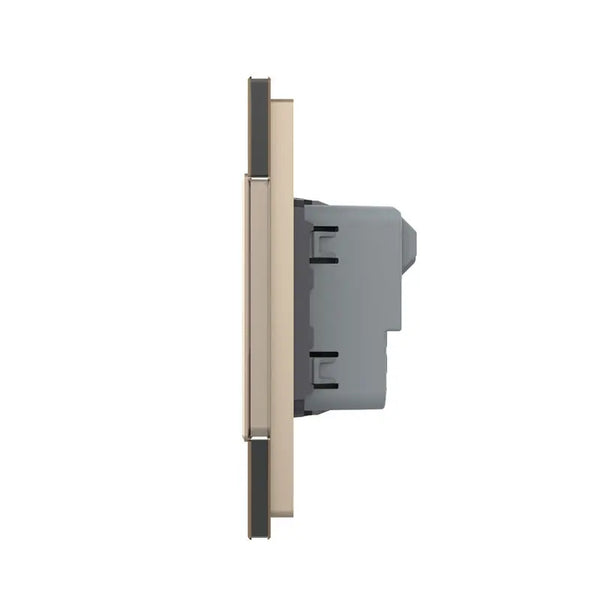 Livolo | Goud | SR+SR+SR | Wandcontactdoos | Zonder randaarde Livolo Nederland B.V.