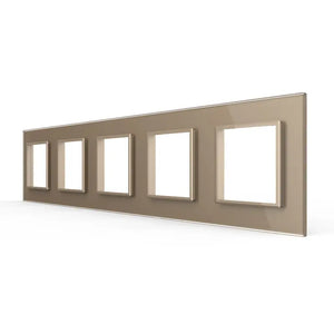 Livolo | Goud | SR+SR+SR+SR+SR | Glasplaat Livolo Nederland B.V.