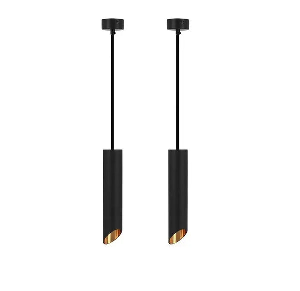 Hanglamp | 2 | Zwart met gouden binnenzijde | Luxe LED Livolo Nederland B.V.