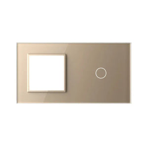 Livolo | Goud | SR+1 | Glasplaat | Combinatie Livolo Nederland B.V.