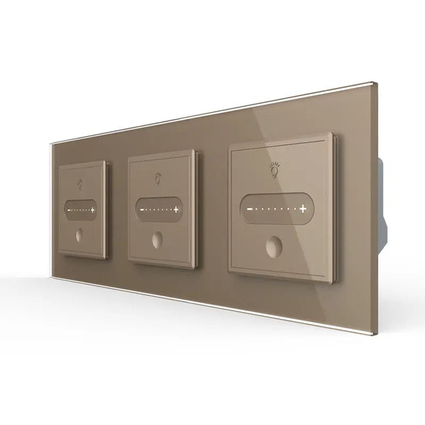 Livolo | Goud | SR+SR+SR | Slide-Dimmer | Smart Home Livolo Nederland B.V.