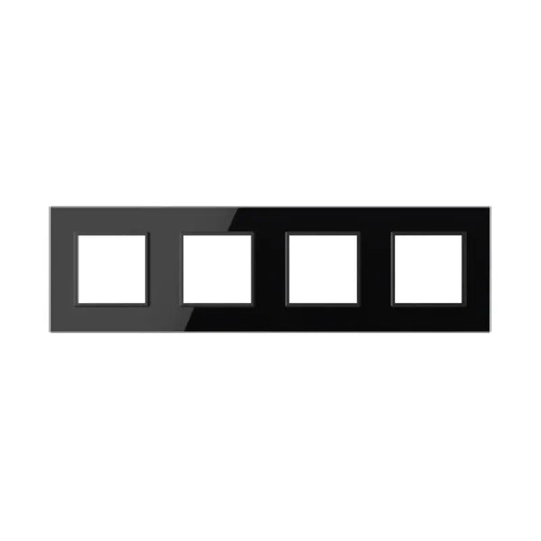 Livolo | Zwart | SR+SR+SR+SR | Glasplaat Livolo Nederland B.V.