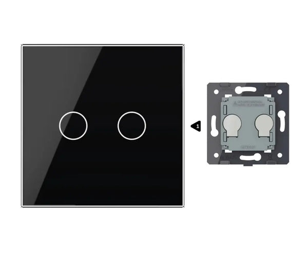 Zelf samenstellen | Zwart | Afdekraam 2 Livolo Nederland B.V.