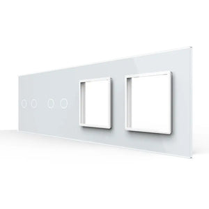 Livolo | Wit | 2+2+SR+SR | Glasplaat | Combinatie Livolo Nederland B.V.