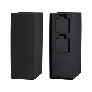 Buiten Wandcontactdoos | Zwart | 2 Stopcontacten | Waterdicht Livolo Nederland B.V.
