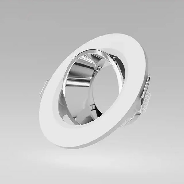 GU10 armatuur | Wit - Chroom | Kantelbaar en Richtbaar | Inbouwspot | Rond | ø 76mm Livolo Nederland B.V.