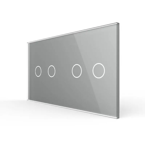 Livolo | Grijs | 2+2 | Glasplaat | Touchschakelaar Livolo Nederland B.V.