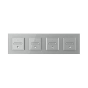 Livolo | Grijs | SR+SR+SR+SR | Slide-Dimmer | Smart Home Livolo Nederland B.V.