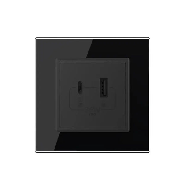 Livolo | Zwart | SR | USB + USB type C oplader Livolo Nederland B.V.