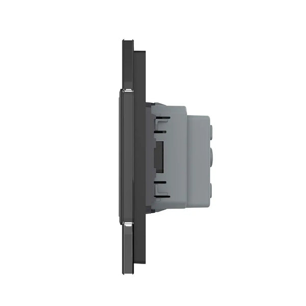 Livolo | Zwart | SR+SR | Wandcontactdoos | France Livolo Nederland B.V.