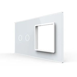 Livolo | Wit | 2+SR | Glasplaat | Combinatie Livolo Nederland B.V.