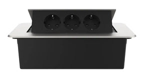 Livolo | Zilver | 3 | Pop-Up Stekkerdoos | Push | Inbouw | Stopcontacten-Zwart Livolo Nederland B.V.