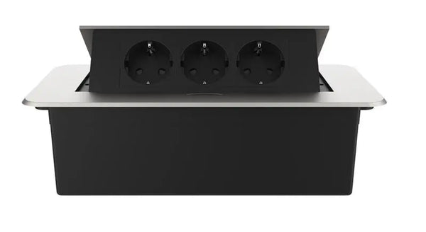 Livolo | Zilver | 3 | Pop-Up Stekkerdoos | Push | Inbouw | Stopcontacten-Zwart Livolo Nederland B.V.