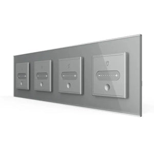 Livolo | Grijs | SR+SR+SR+SR | Slide-Dimmer | Wisselschakelaar | Smart Home Livolo Nederland B.V.