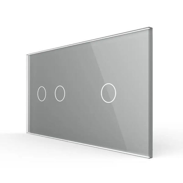 Livolo | Grijs | 2+1 | Glasplaat | Touchschakelaar Livolo Nederland B.V.