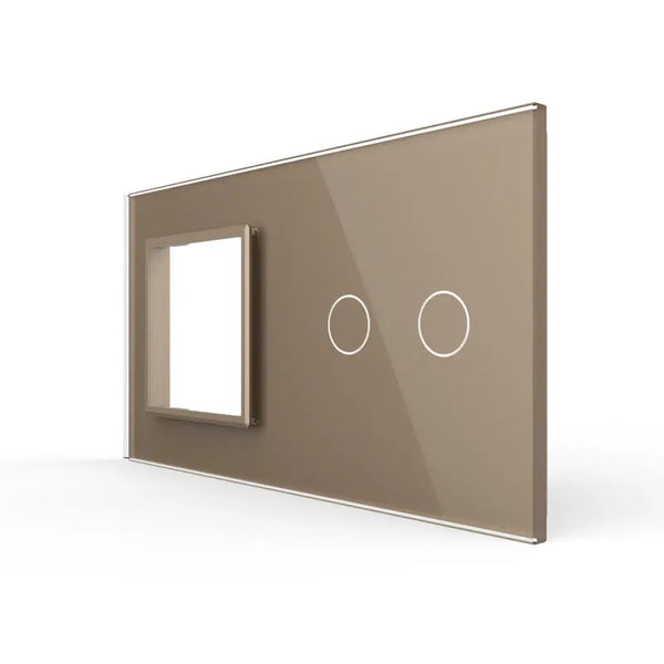 Livolo | Goud | SR+2 | Glasplaat | Combinatie Livolo Nederland B.V.