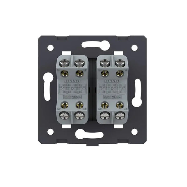 Livolo | Grijs | 2 | Module | Aan/Uit | Kruis | Wipschakelaar Livolo Nederland B.V.