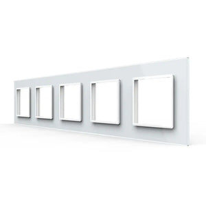 Livolo | Wit | SR+SR+SR+SR+SR | Glasplaat Livolo Nederland B.V.