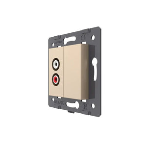 Livolo | Goud | SR | Audio | Blindplaat Livolo Nederland B.V.