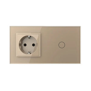 Livolo | Goud | SR+1 | Aan/Uit | Wandcontactdoos | Schakelaar Livolo Nederland B.V.