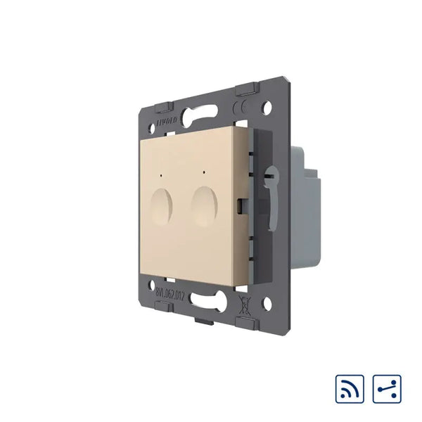 Livolo | Goud | SR | Module | Aan/Uit | Dubbel | Schakelaar | Afstandsbediening Livolo Nederland B.V.