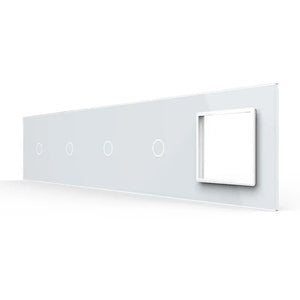 Livolo | Wit | 1+1+1+1+SR | Glasplaat | Touchschakelaar Livolo Nederland B.V.