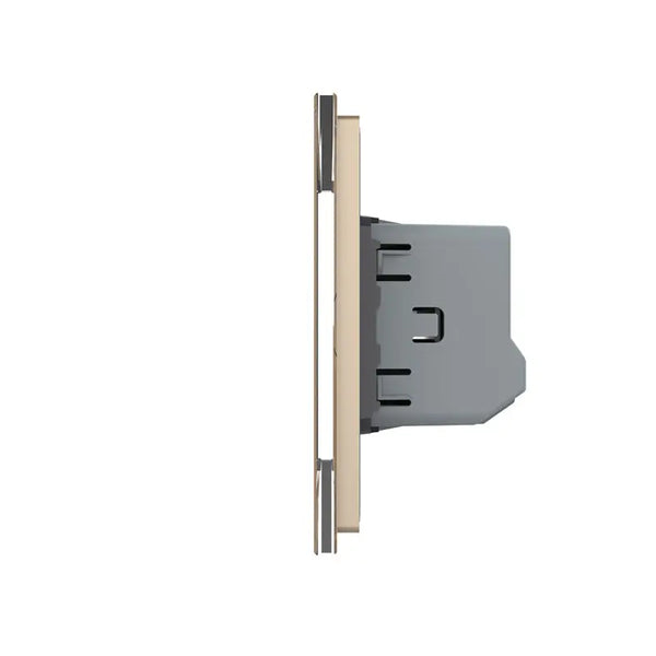 Livolo | Goud | SR+1 | Aan/Uit | Wandcontactdoos | Schakelaar Livolo Nederland B.V.