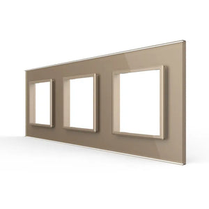 Livolo | Goud | SR+SR+SR | Glasplaat Livolo Nederland B.V.