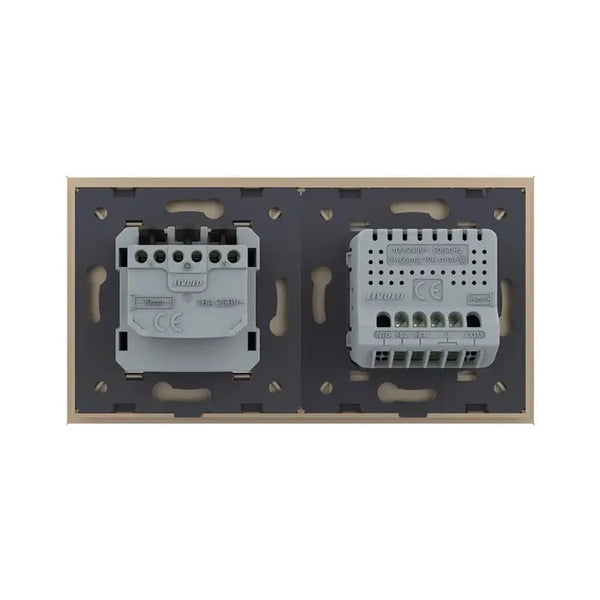 Livolo | Goud | 2+SR | Aan/Uit | Schakelaar | Wandcontactdoos Livolo Nederland B.V.