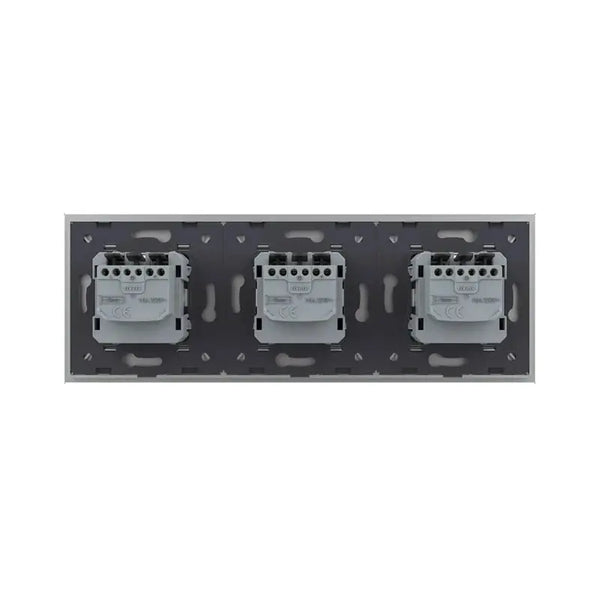 Livolo | Grijs | SR+SR+SR | Wandcontactdoos Livolo Nederland B.V.