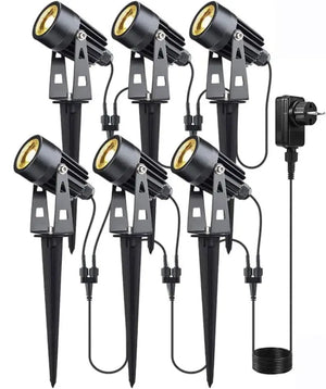 Complete Tuinspot Set | Tuinverlichting 12V | Plug and Play | 6 Tuinspots | Warm/wit Livolo Nederland B.V.
