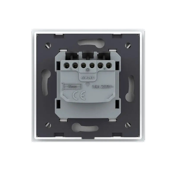 Livolo | Wit | SR | Wandcontactdoos | Chrome frame Livolo Nederland B.V.