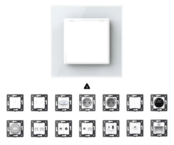 Zelf samenstellen | Wit | Afdekraam SR Livolo Nederland B.V.