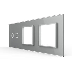 Livolo | Grijs | 2+SR+SR | Glasplaat | Combinatie Livolo Nederland B.V.