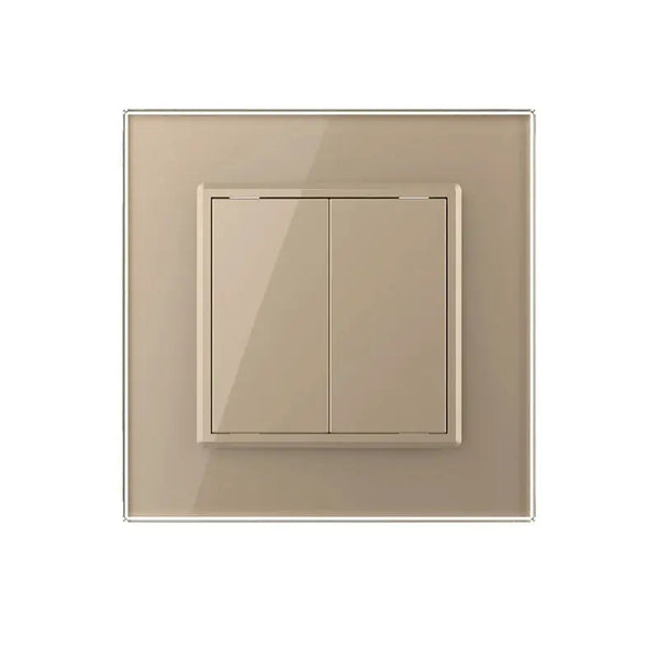 Livolo | Goud | 2 | Aan/Uit | Kruis | Wipschakelaar Livolo Nederland B.V.