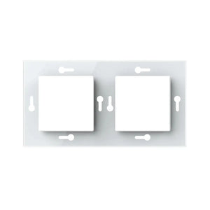 Livolo | 1+1 | Wit glanzend | Adapterraam | Extra afdekking Livolo Nederland B.V.