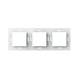 Livolo | 1+1+1 | Wit glanzend | Adapterraam | Extra afdekking Livolo Nederland B.V.