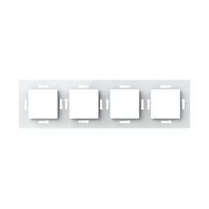 Livolo | 1+1+1+1 | Wit glanzend | Adapterraam | Extra afdekking Livolo Nederland B.V.