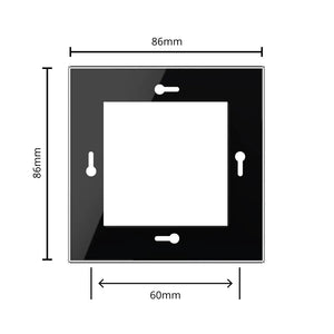 Livolo | 1 | Zwart glanzend | Adapterraam | Extra afdekking Livolo Nederland B.V.