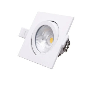 Inbouwspot | Wit | Lage inbouwdiepte | IP54 | Kantelbaar | Vierkant | Ø 68mm Livolo Nederland B.V.