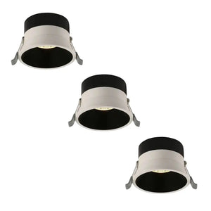 Inbouwspot | 3 Stuks | Zwart | Deluxe LED | Verdiept | Ø 76mm Livolo Nederland B.V.