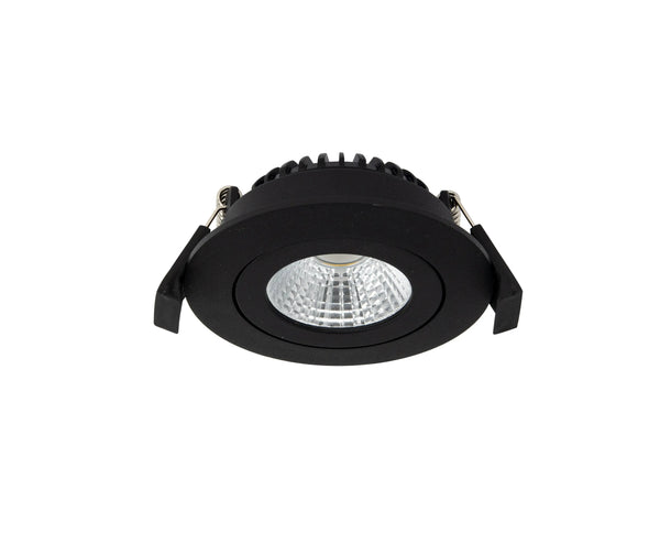Inbouwspot | Zwart | Lage inbouwdiepte | IP54 | Kantelbaar | Rond | Ø 68mm Livolo Nederland B.V.