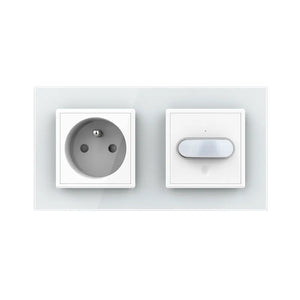 Livolo | Wit | SR+SR | Wandcontactdoos | France | Bewegingsmelder | Aan/Uit Livolo Nederland B.V.