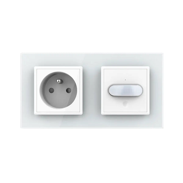 Livolo | Wit | SR+SR | Wandcontactdoos | France | Bewegingsmelder | Aan/Uit Livolo Nederland B.V.