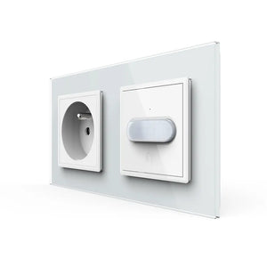 Livolo | Wit | SR+SR | Wandcontactdoos | France | Bewegingsmelder | Aan/Uit Livolo Nederland B.V.